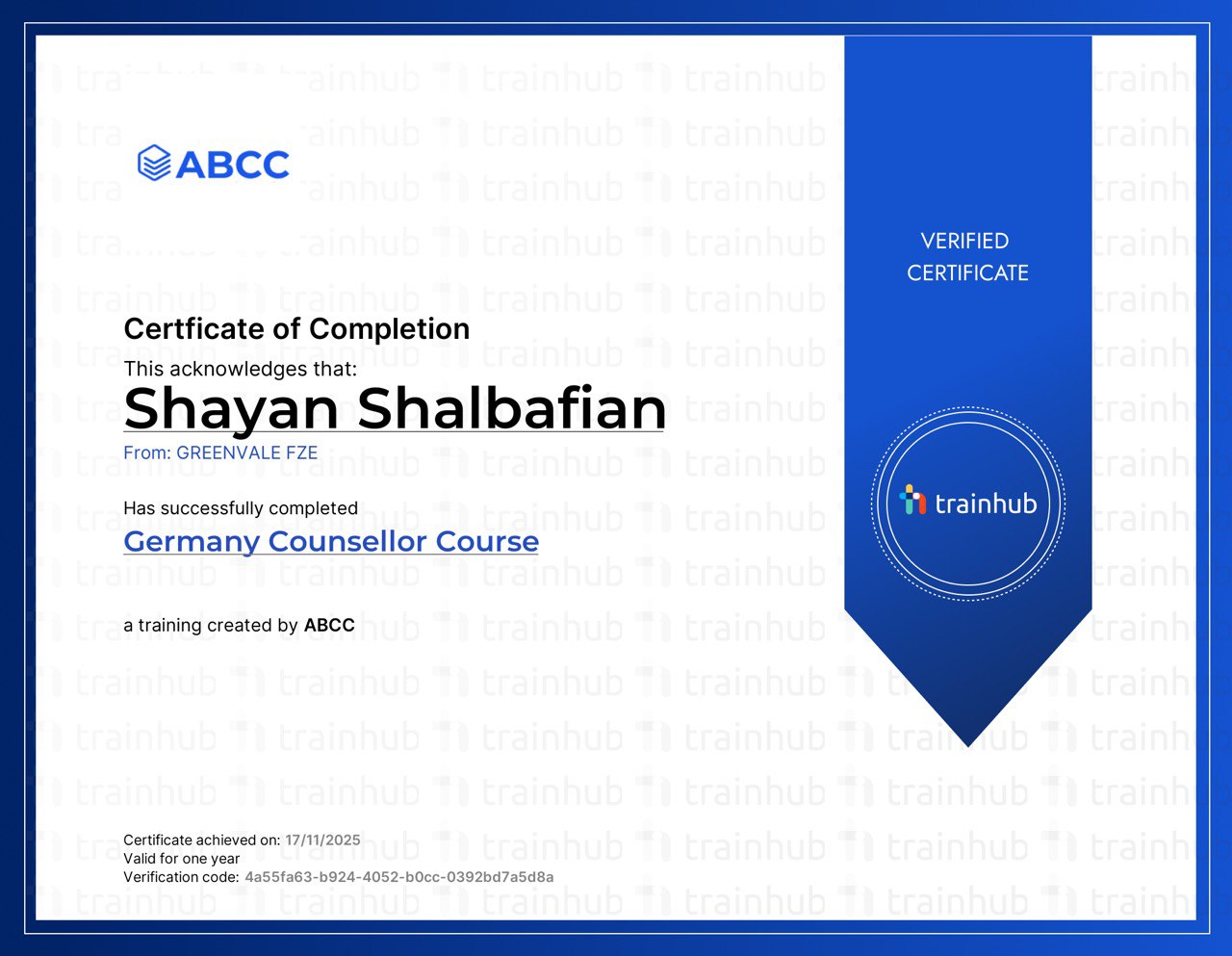 Certified Germany Education Counsellor (ABCC)